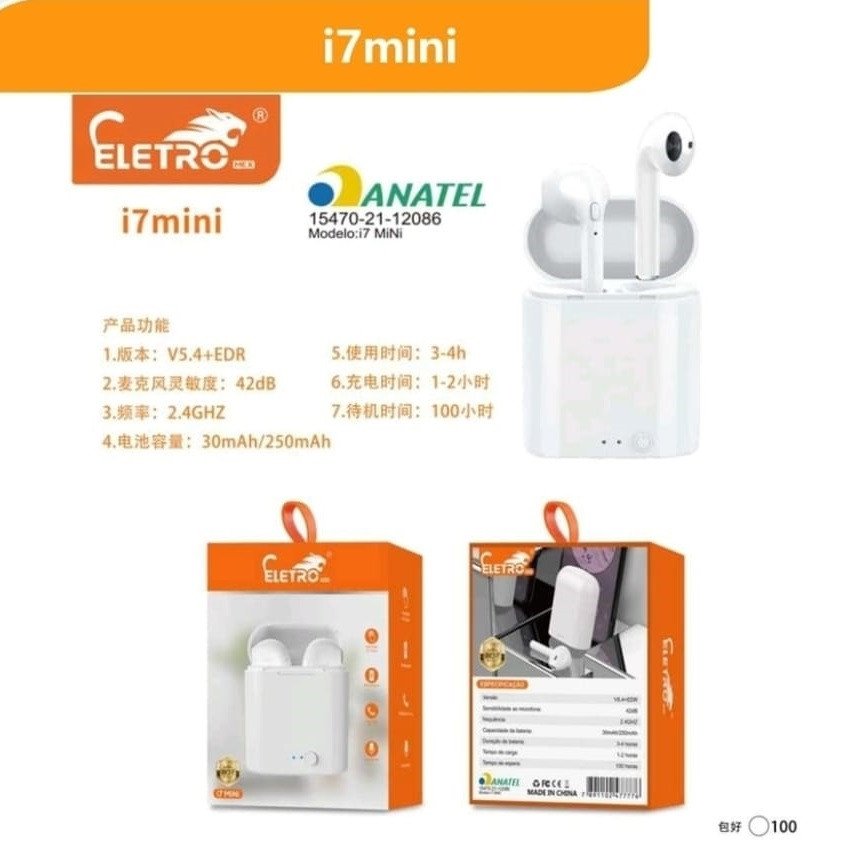 FONE BLUETOOTH I7MINI ELETRO