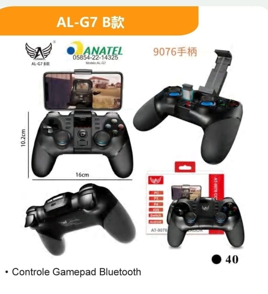 CONTROLE GAMEPAD BLUETOOTH ALTOMEX