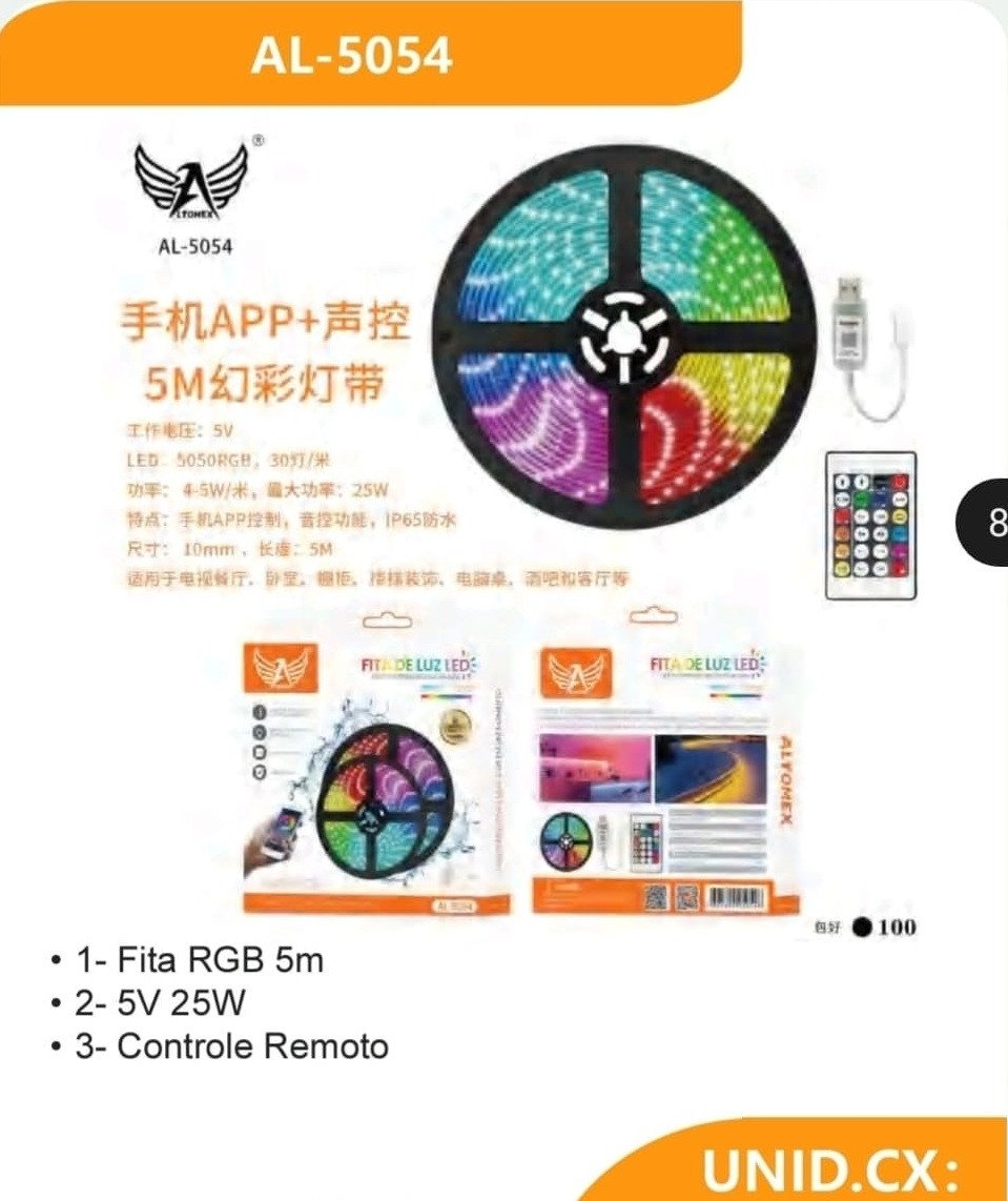 FITA DE LED RGB 5M ALTOMEX