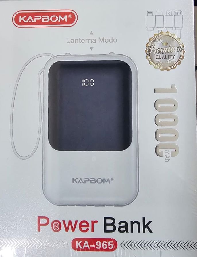POWER BANK LANTERNA 10.000mAh KAPBOM