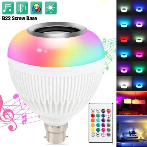 AUTO-FALANTE COM LÂMPADA LED KAPBOM