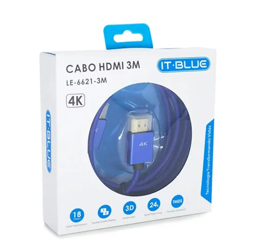 CABO HDMI 3M IT-BLUE