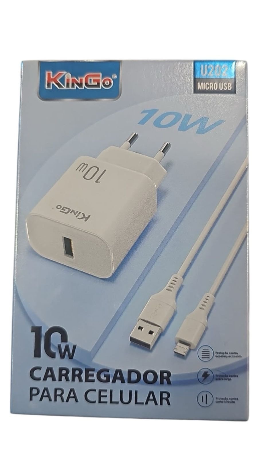 CARREGADOR PARA CELULAR 10W V8 KINGO
