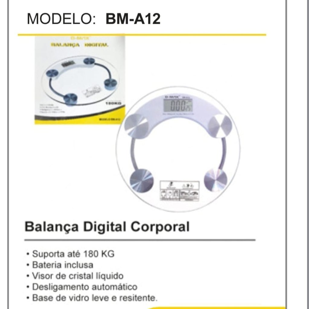 BALANÇA DIGITAL CORPORAL B-MAX