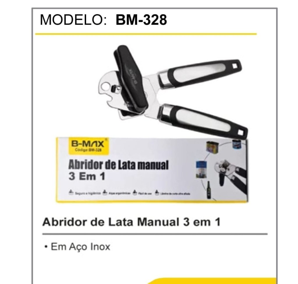 ABRIDOR DE LATA MANUAL 3EM1 B-MAX