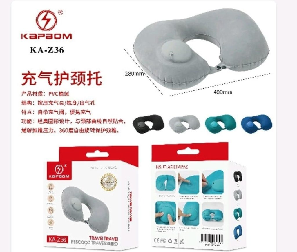 ALMOFADA DE VIAGEM INFLÁVEL KAPBOM 