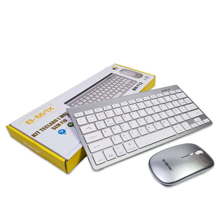 KIT TECLADO E MOUSE  SEM FIO BLUETOOTH B-MAX 