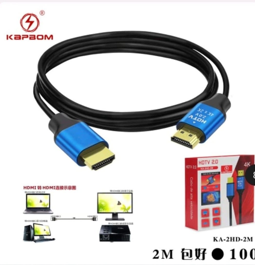 CABO HDMI 2MT 4K 2.0 KAPBOM