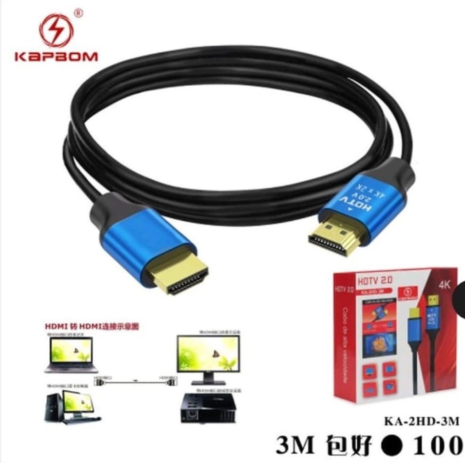 CABO HDMI 3MT 4K KAPBOM