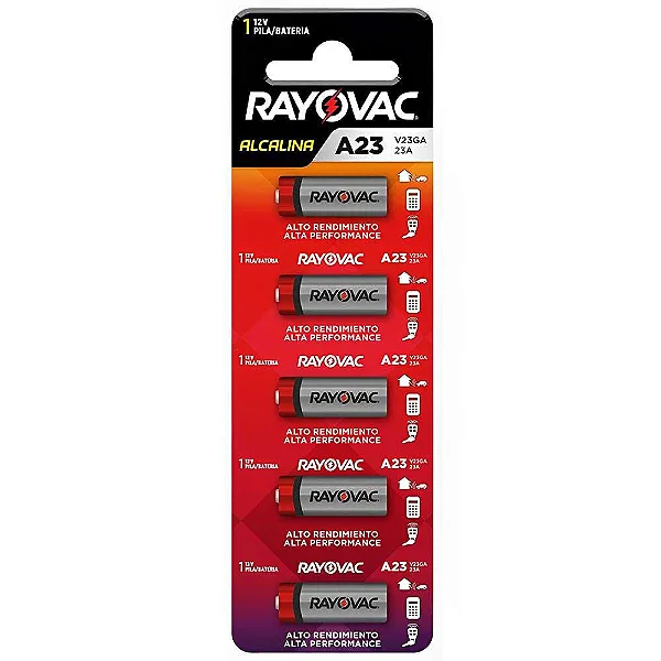 CARTELA PILHA ALCALINA A23 RAYOVAC 