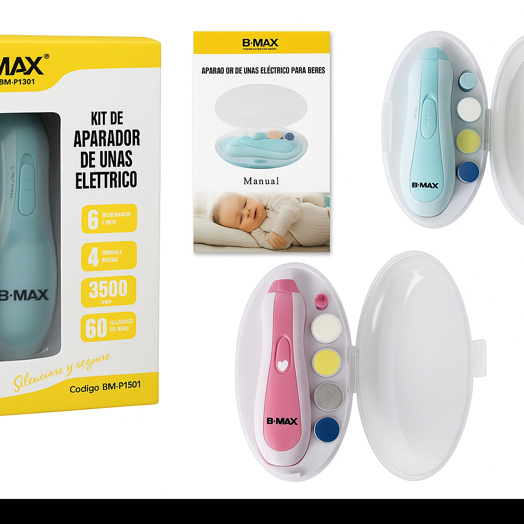 APARADOR DE UNHAS ELÉTRICO B-MAX