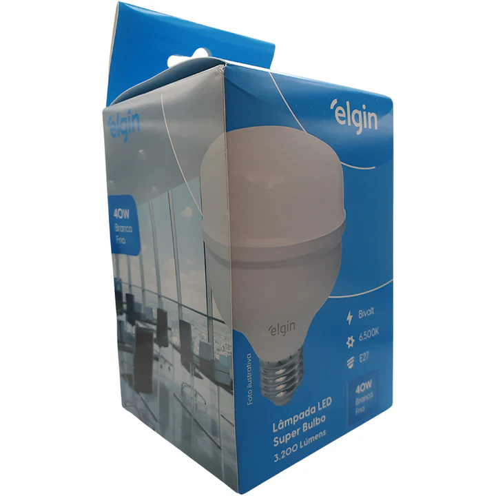 LÂMPADA BULBO LED T 40W BIVOLT 6500K LD ELGIN