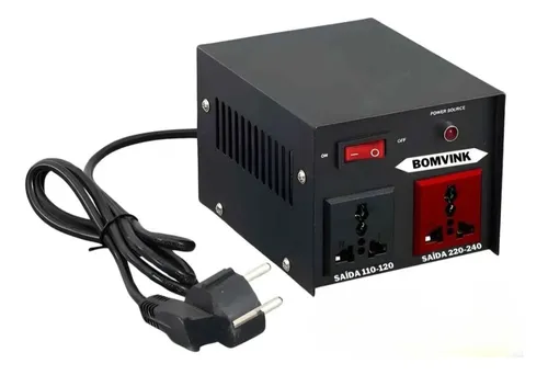 TRANSFORMADOR DE VOLTAGEM 2000VA 110V/220V BOMVINK