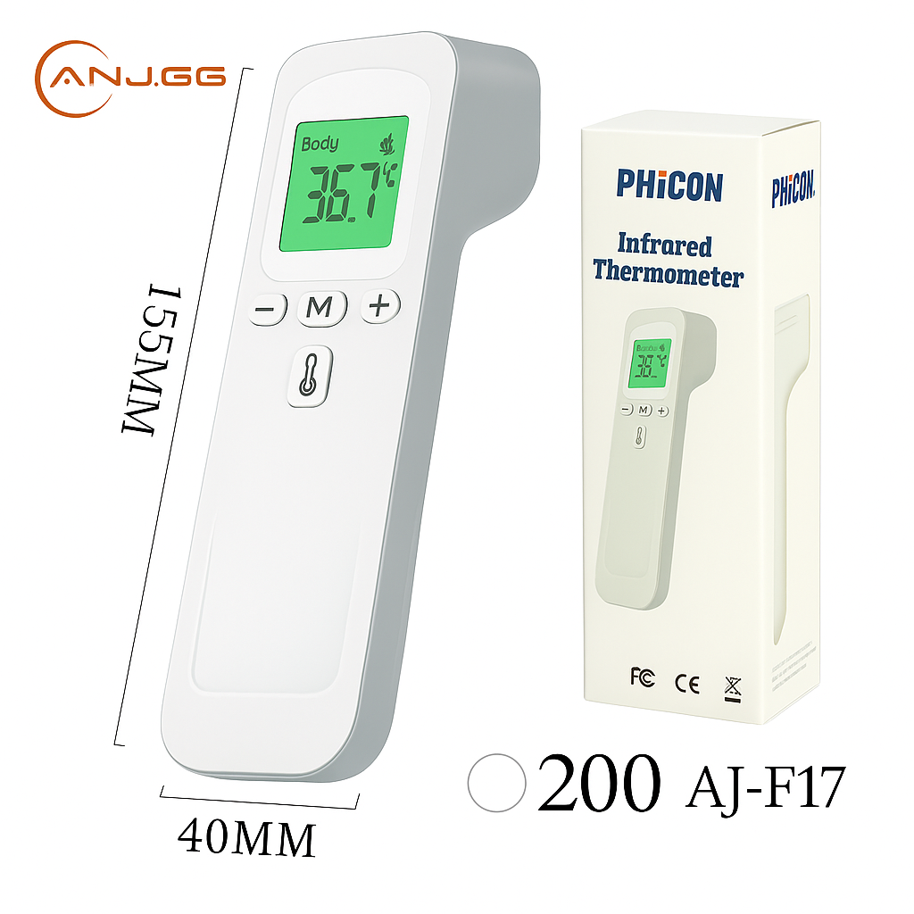 TERMÔMETRO DIGITAL INFRAVERMELHO DE TESTA PHICON