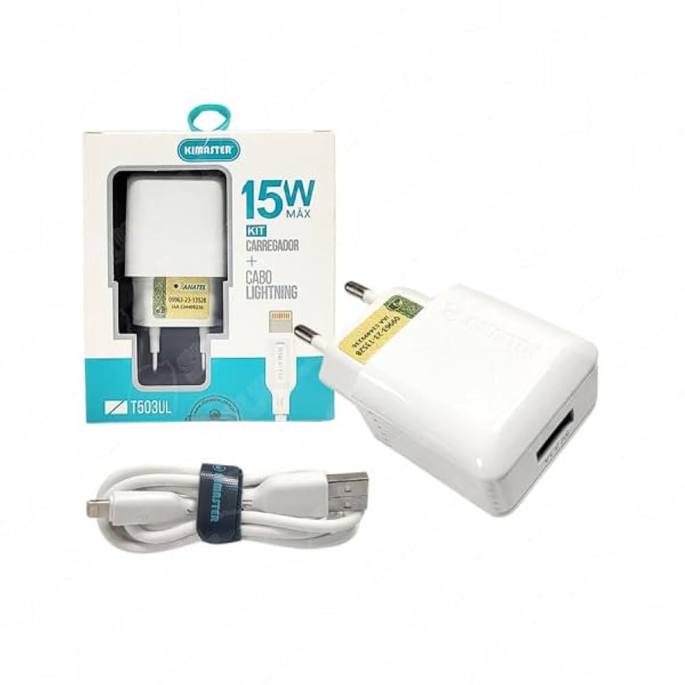 CARREGADOR LIGHTNING 15W KIMASTER 