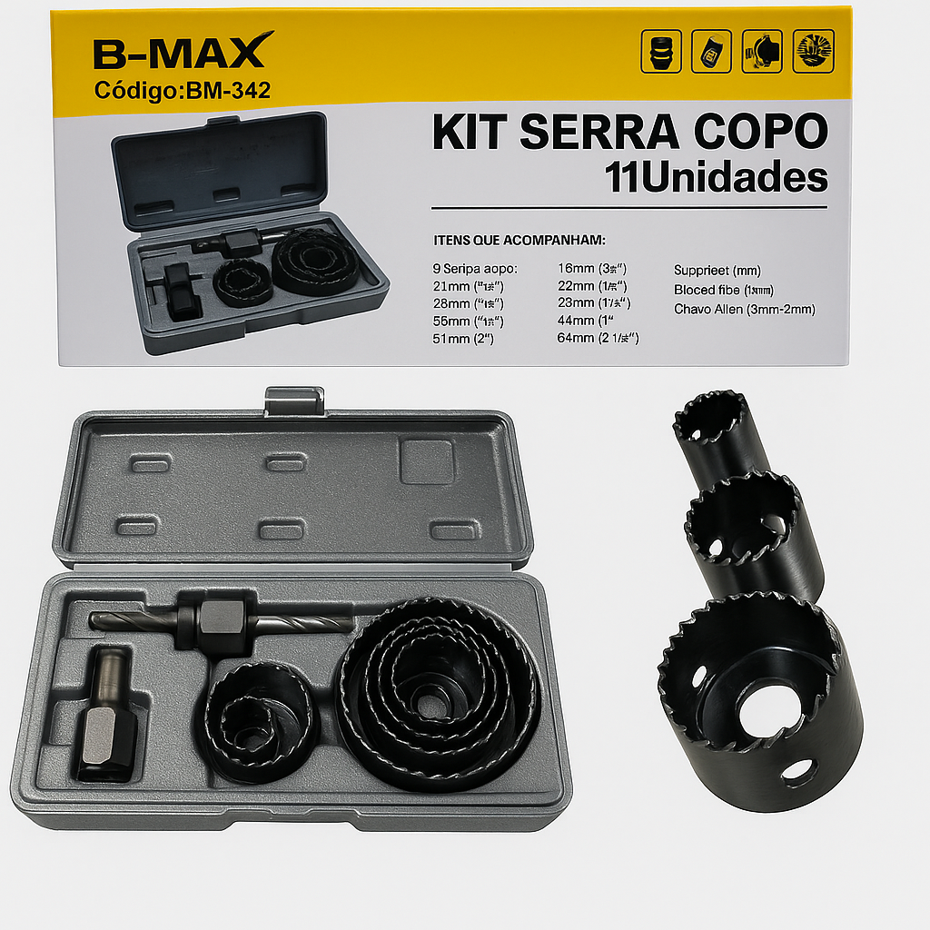 KIT SERRA COPO 11UN B-TEK