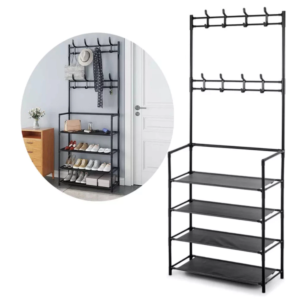 ORGANIZADOR DE BOLSAS/CHAPÉUS E SAPATEIRA COM PRATELEIRA