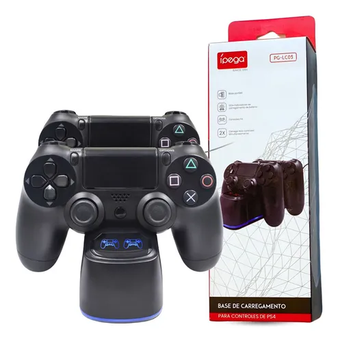 BASE DE CARREGAMENTO DUPLA DOCK PARA CONTROLE PS4 ORIGINAL ÍPEGA