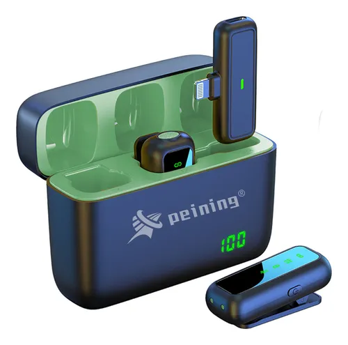 MICROFONE LAPELA SEM FIO LIGHTNING PEINING