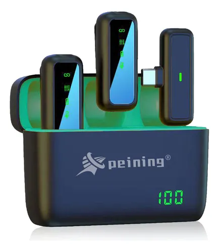 MICROFONE LAPELA SEM FIO TIPO C PEINING