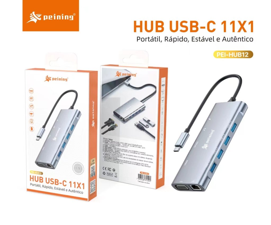 HUB USB-C 11X1 PEINING