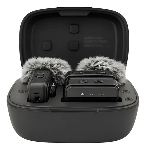 MICROFONE LAPELA PROFISSIONAL SEM FIO COM ABAFADORES PEINING 