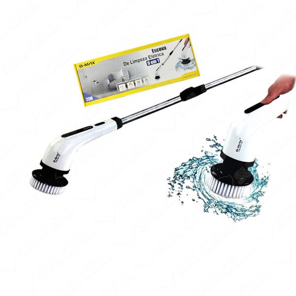 ESCOVA DE LIMPEZA ELÉTRICA 9 EM 1 25W B-MAX