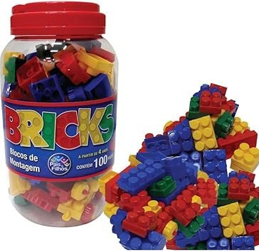 BRINQUEDO PARA MONTAR BRINCKS BLOCOS MONTAGEM 100 PEÇAS - ROMA