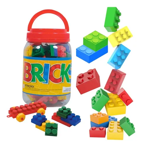 BRINQUEDO PARA MONTAR BRINCKS BLOCOS MONTAGEM 56 PEÇAS - ROMA