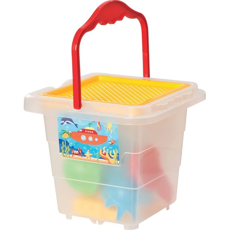 BALDINHO DE PRAIA MENINO COM MOLDES E PÁ - MERCO TOYS