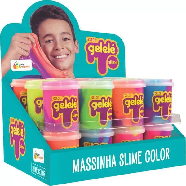 SLIME GELELÉ POTE COLOR 152G - DOCE BRINQUEDO