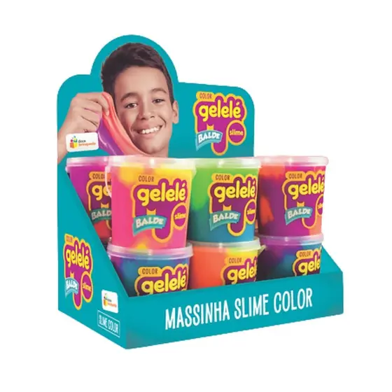 SLIME GELELÉ BALDE COLOR 457G - DOCE BRINQUEDO