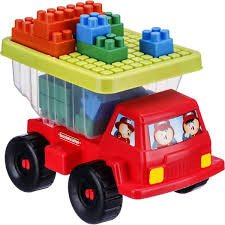 BRINQUEDO PARA MONTAR CAMINHÃO BASCULANTE 18 PEÇAS - GULLIVER