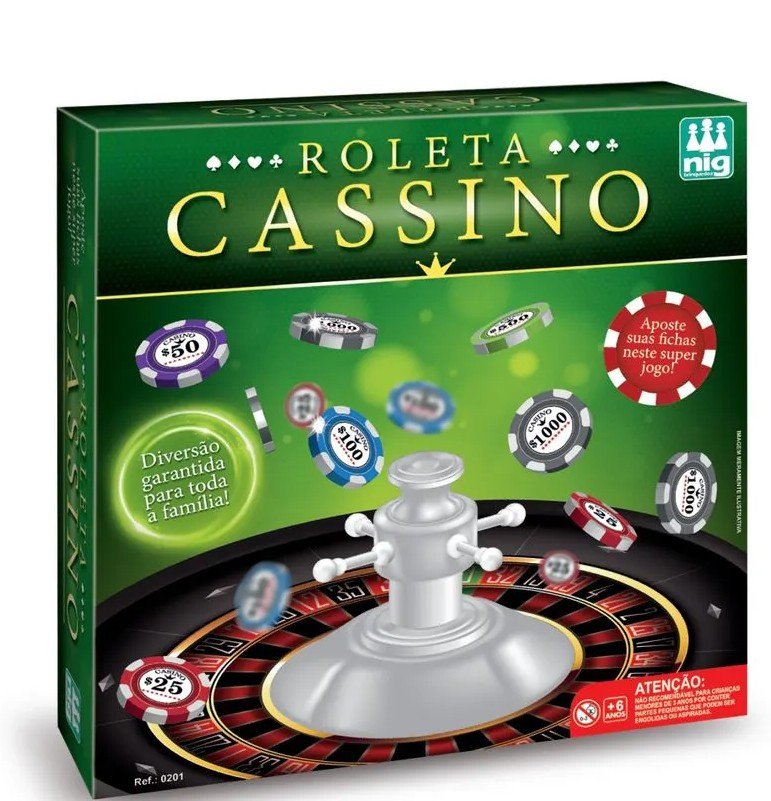 JOGO DIVERSO ROLETA CASSINO - NIG BRINQUEDOS