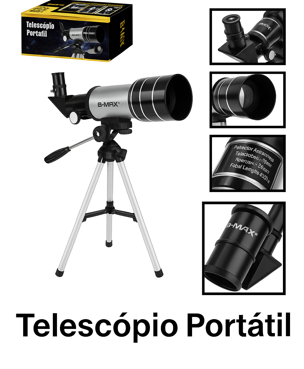 TELESCÓPIO PORTÁTIL B-MAX