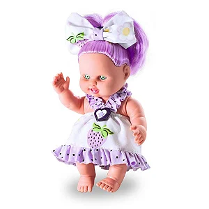 BONECA LINDINHA COLORS COM LACINHO - MILK