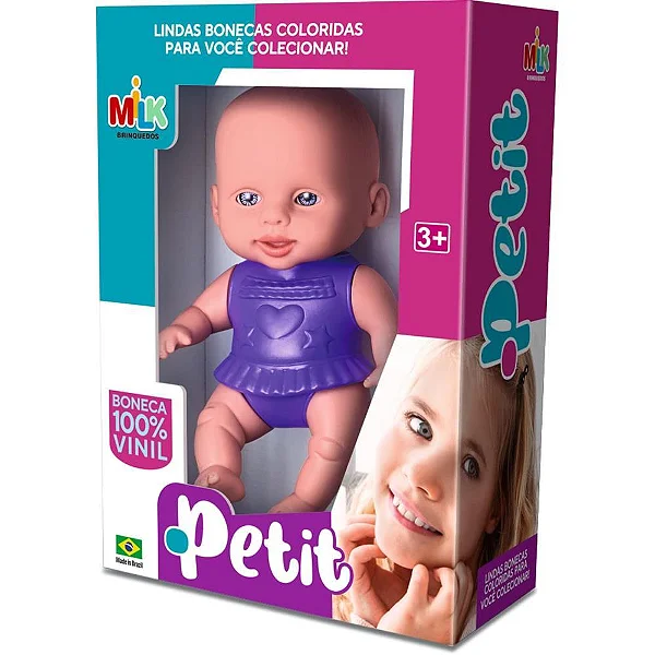 BONECA PETIT VINIL 15CM SORTIDA - MILK
