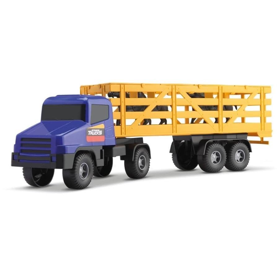 CAMINHÃO HORSE STRADA COM CAVALOS - SILMAR BRINQUEDOS