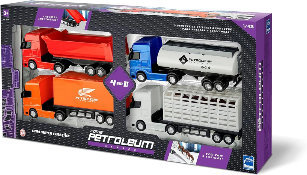 CAMINHÃO PETROLEUM SERIES 4 EM 1 9,5CM - ROMA