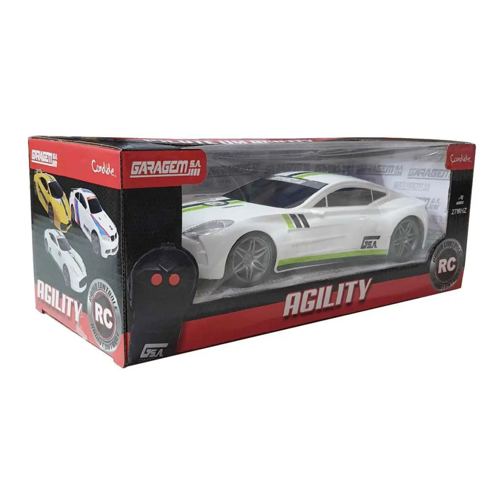CARRINHO CONTROLE REMOTO AGILITY CONTROLE 3 FUNÇÕES A PILHA SORTIDO - CANDIDE