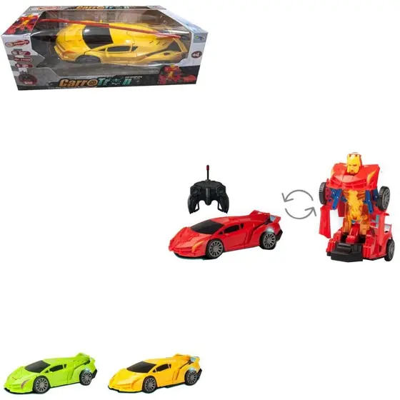 CARRINHO CONTROLE REMOTO SHAWN ROBÔ COM LUZ 7 FUNÇÕES A PILHA 1:30 SORTIDO - WELLMIX