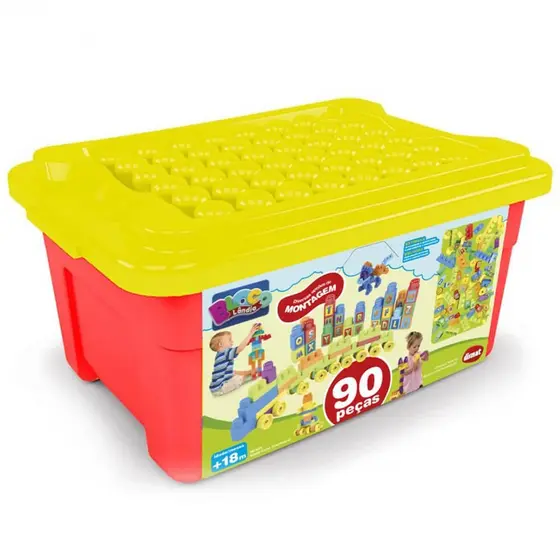 BRINQUEDO PARA MONTAR SUPER CAIXA DIVERTIDA lll 90 PEÇAS - DISMAT
