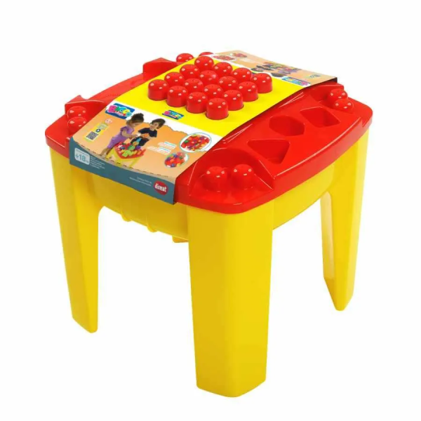 BRINQUEDO PARA MONTAR MESA ATIVIDADES BLOCOLÂNDIA 24 PEÇAS - DISMAT