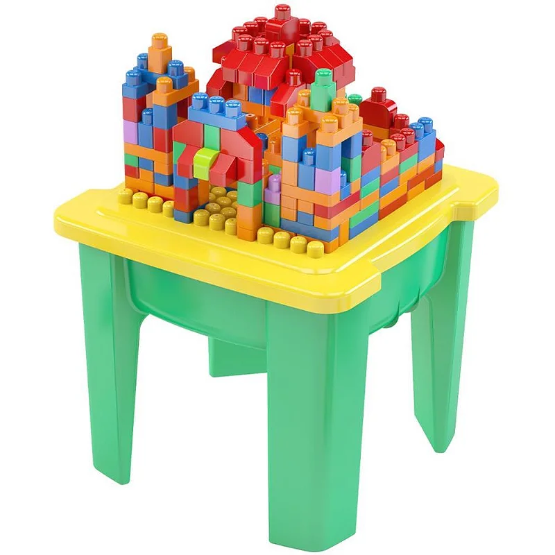 BRINQUEDO PARA MONTAR MESA MONTA MAIS BLOCOLÂNDIA 220 PEÇAS - DISMAT