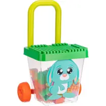 BRINQUEDO PARA MONTAR BALDE CARRINHO DE PUXAR 50 PEÇAS - GULLIVER