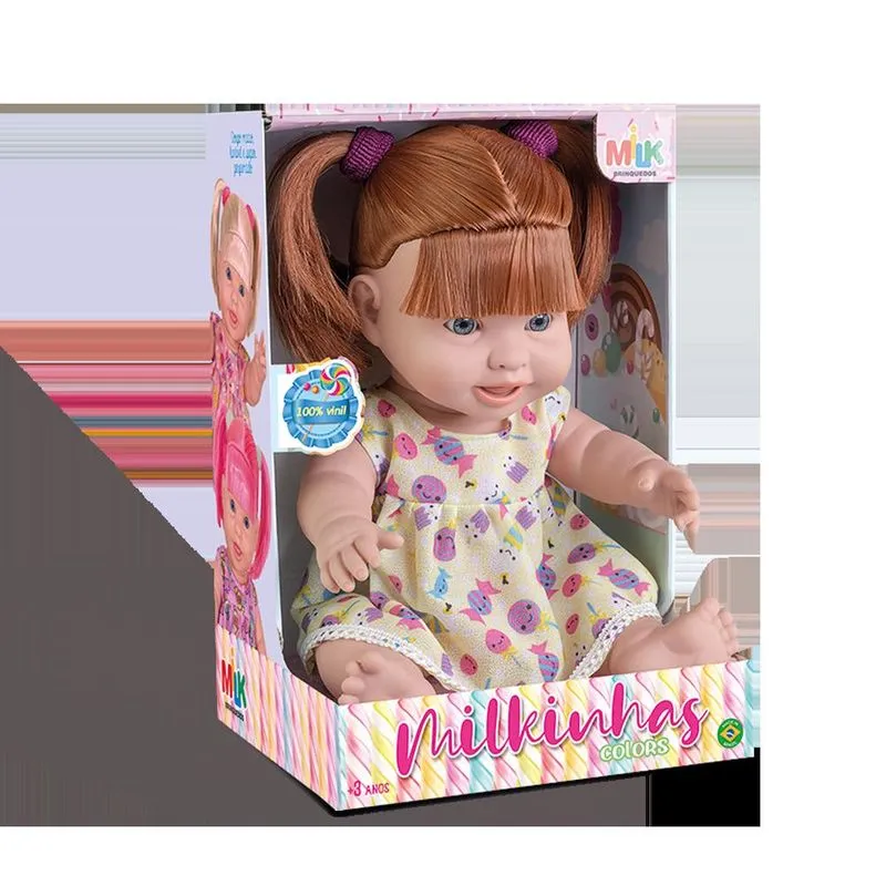 BONECA MILKINHA COLORS 33CM SORTIDO - MILK