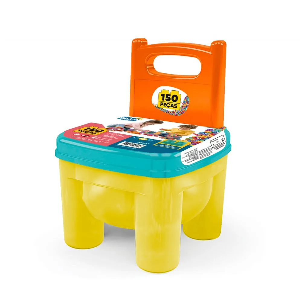 BRINQUEDO PARA MONTAR BRINKADEIRA CLICK 150 PEÇAS - DISMAT 