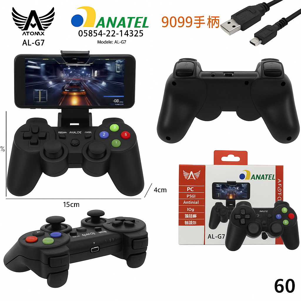 CONTROLE GAMEPAD BLUETOOTH ALTOMEX