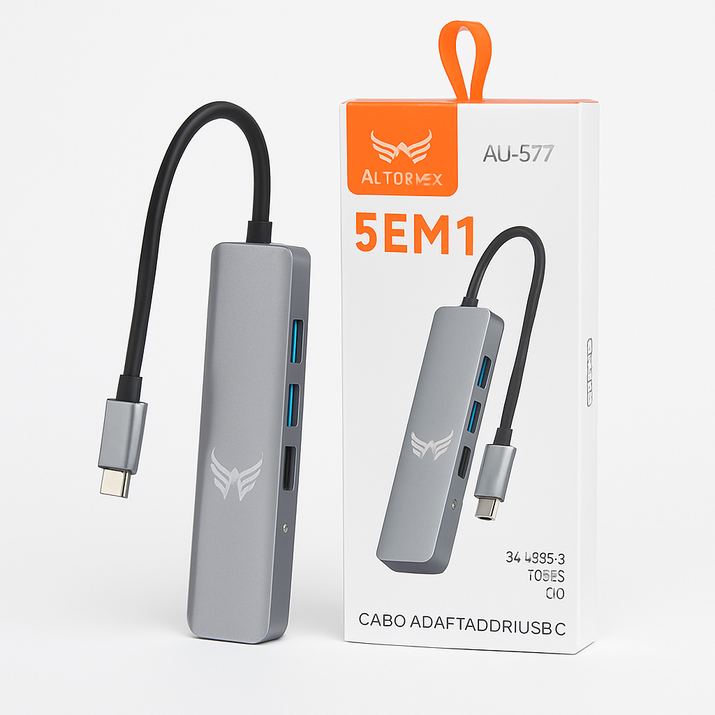 HUB TIPO C 5 EM 1 ALTOMEX