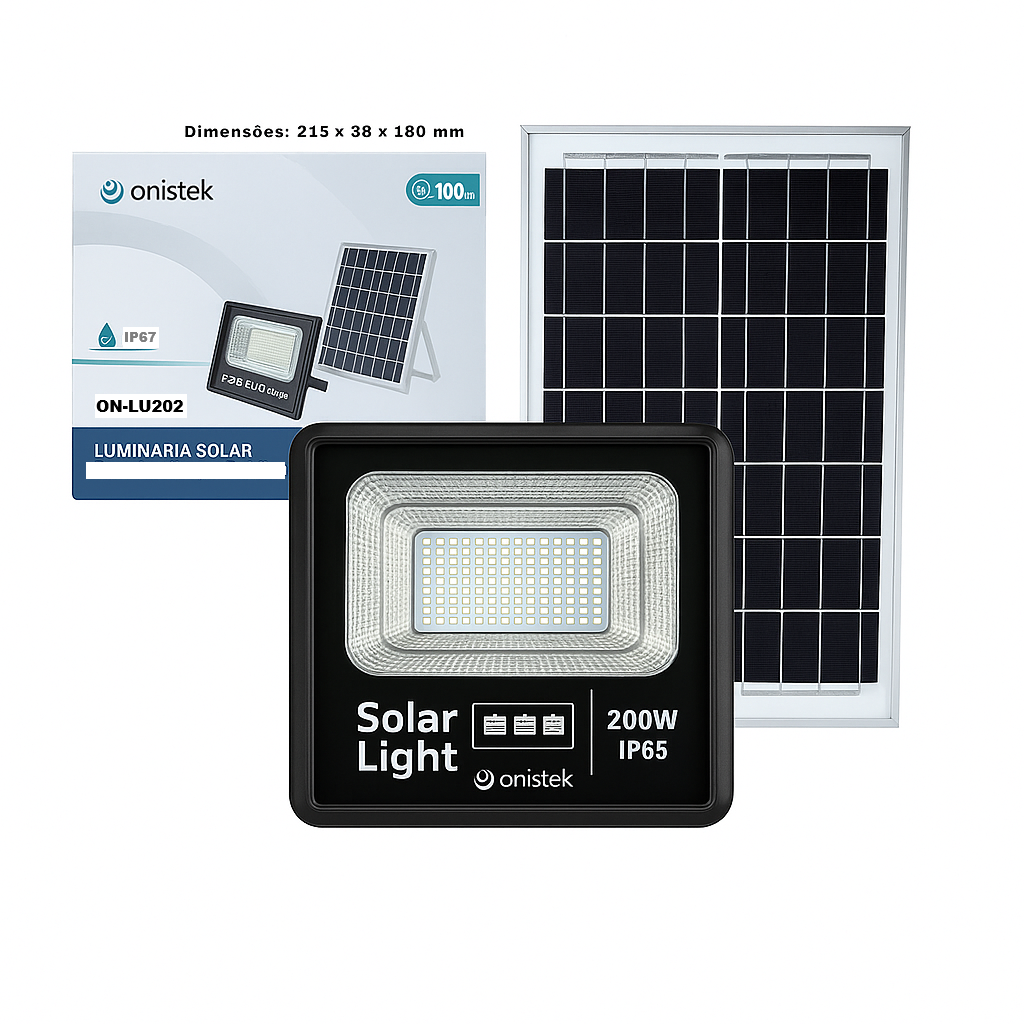LUMINÁRIA SOLAR PARA ILUMINAÇÃO PÚBLICA ONISTEK
